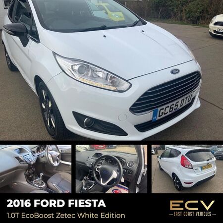 FORD FIESTA 1.0T EcoBoost Zetec White Edition Euro 6 (s/s) 3dr